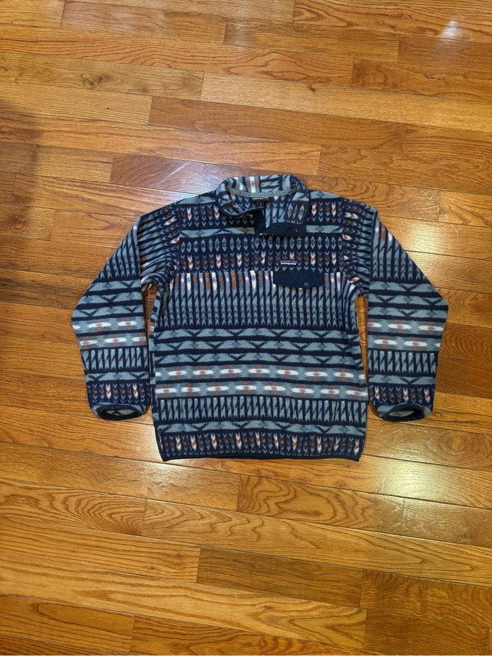 Patagonia Lightweight Synchilla Snap-T Fleece Pullover Kuta Klash Shadow Blue M